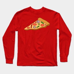 Mushroom Pizza Slice Long Sleeve T-Shirt